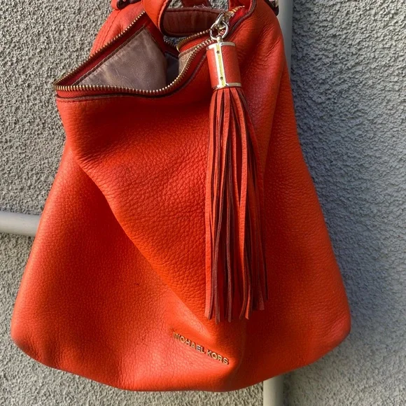 Orange Michael Kors shoulder bag - Picture 2 of 8